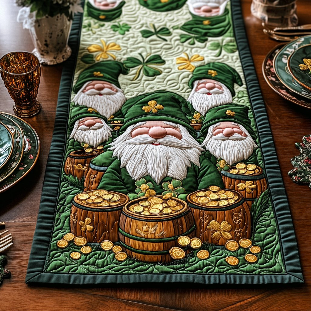Festive Green Table Runner - Made to Order TABLE928
