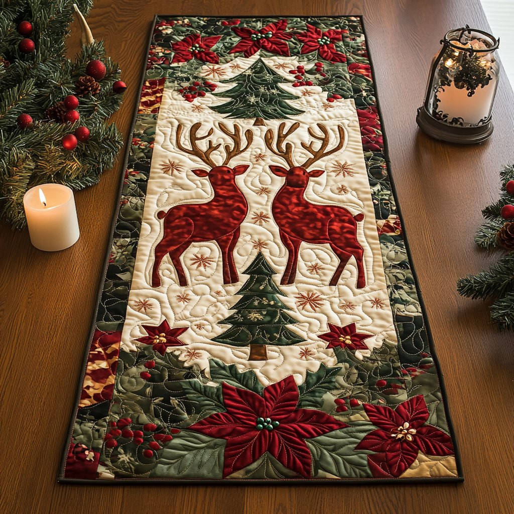 Enchanted Reindeer Table Runner - Made to Order TABLE928