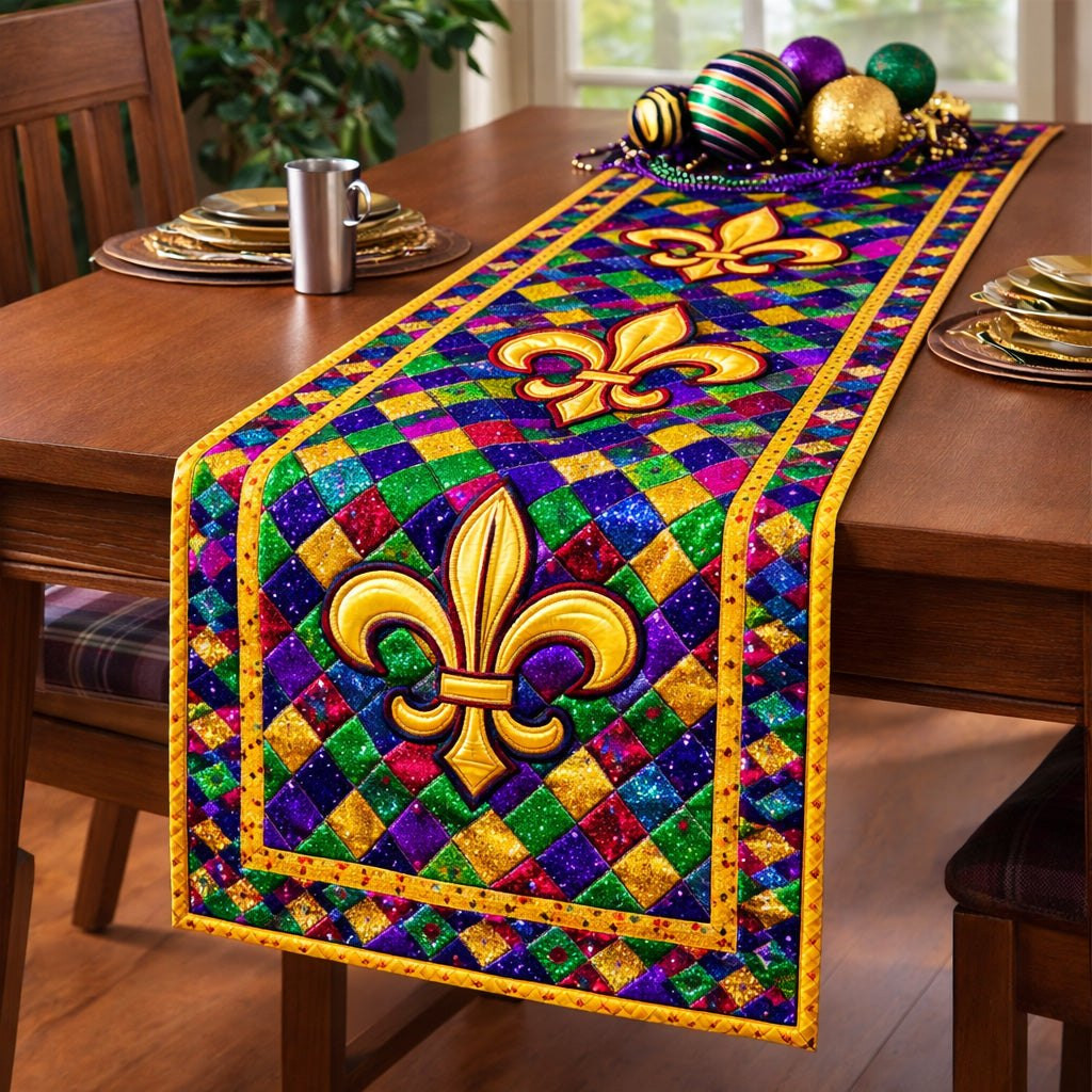 Festive Fleur Sparkle Table Runner - Made to Order TABLE928