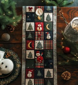 Evergreen Christmas Wishes Table Runner - Made to Order TABLE928