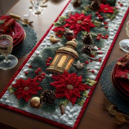 Festive Lantern Table Runner - Made to Order TABLE928
