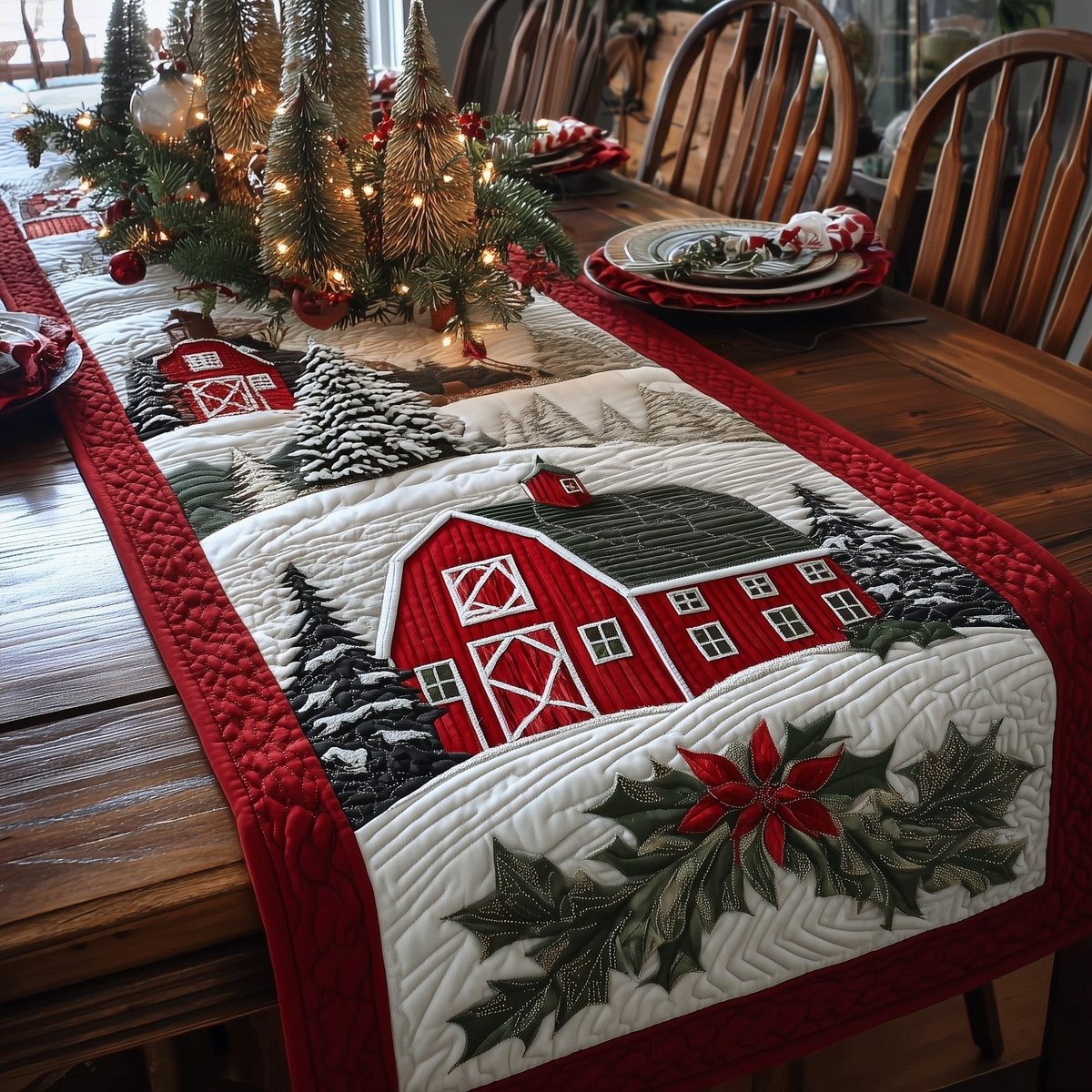 Festive Harmony Table Runner - Made to Order TABLE928