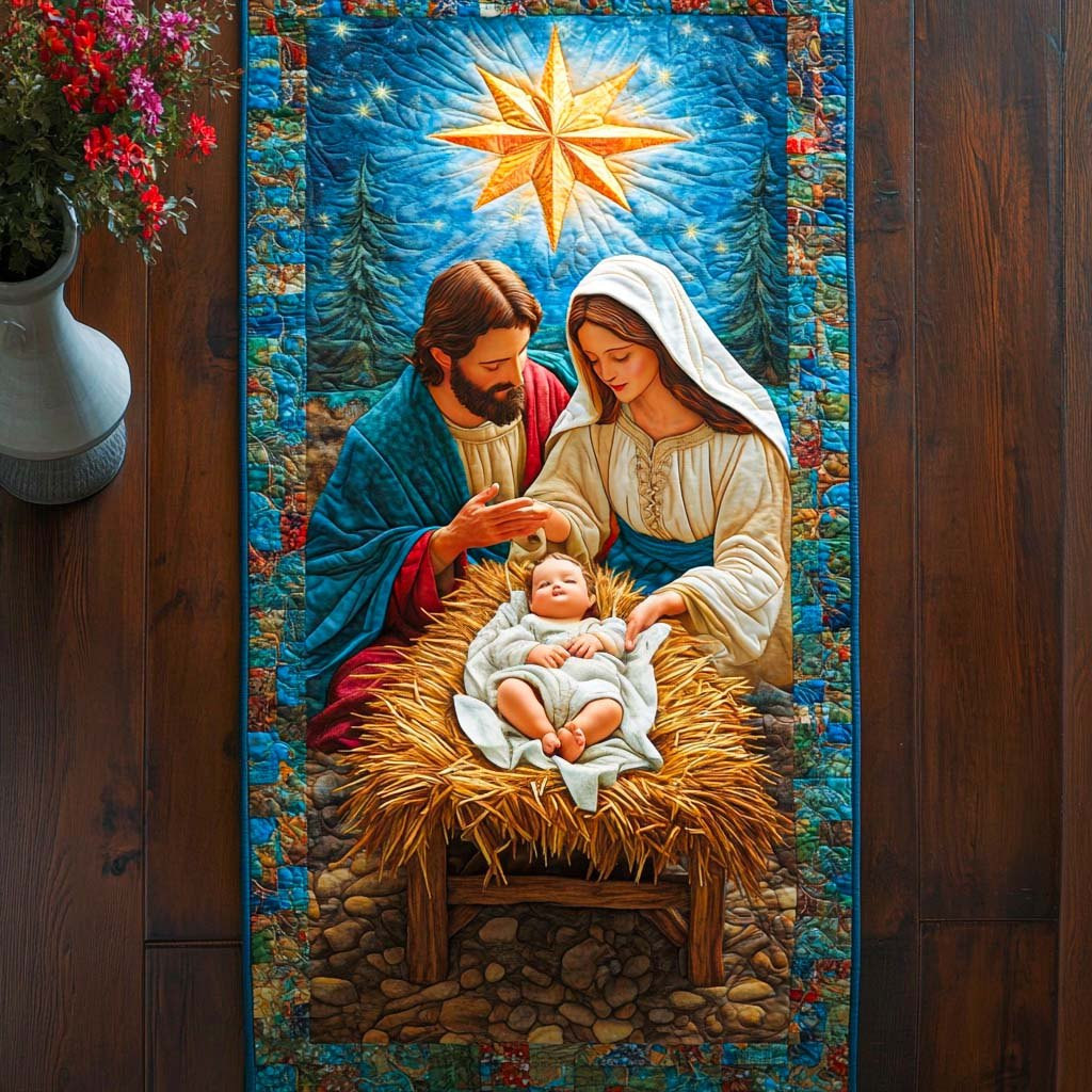 Blessed Nativity Scene Table Runner - Made to Order TABLE928
