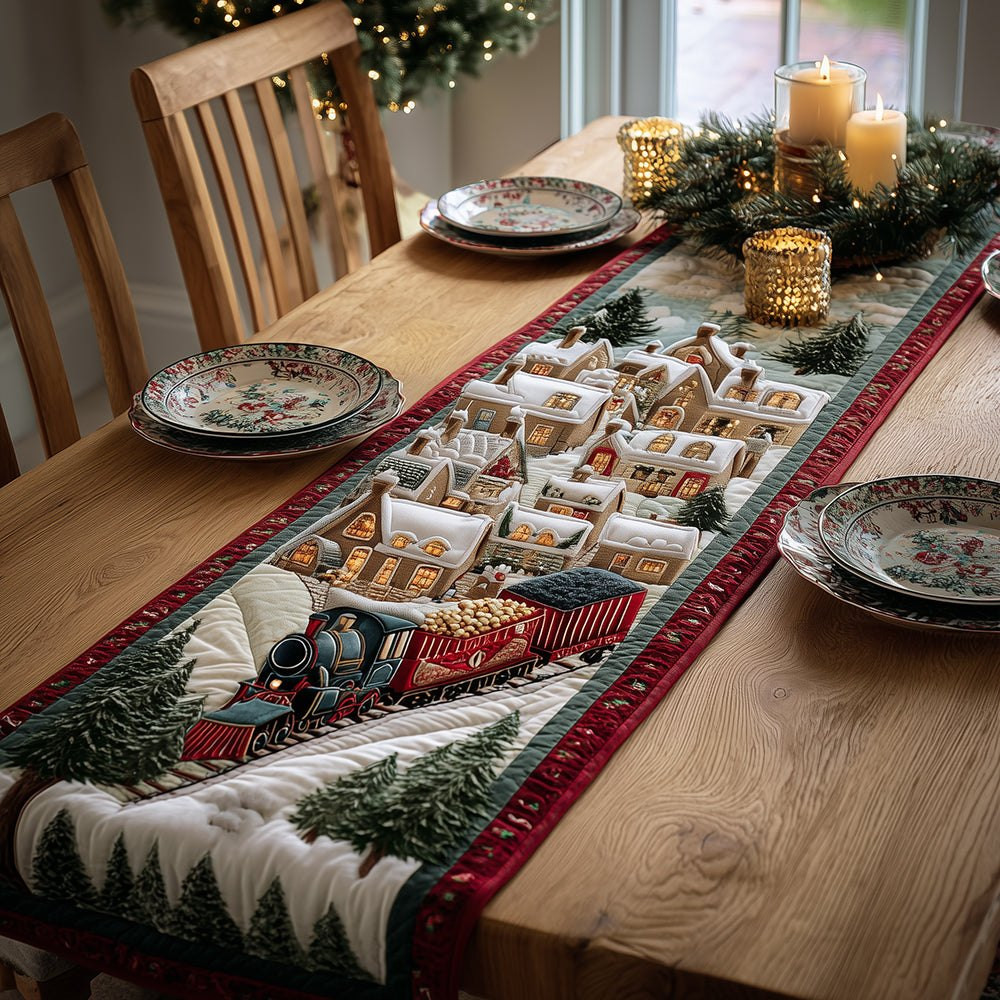Christmas Train Joy Table Runner - Made to Order TABLE928