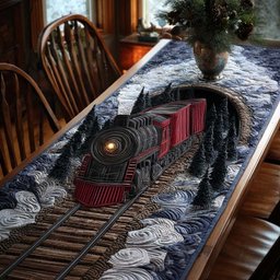 Christmas Express Line Table Runner - Made to Order TABLE928