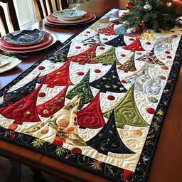 Christmas Tree Sparkle Table Runner - Made to Order TABLE928