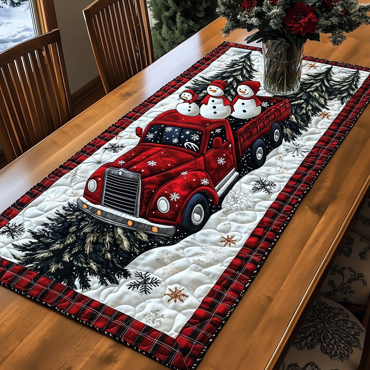 Christmas Ride Table Runner - Made to Order TABLE928