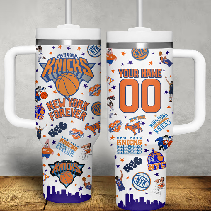 NYK Custom 40oz Tumbler With Handle LA