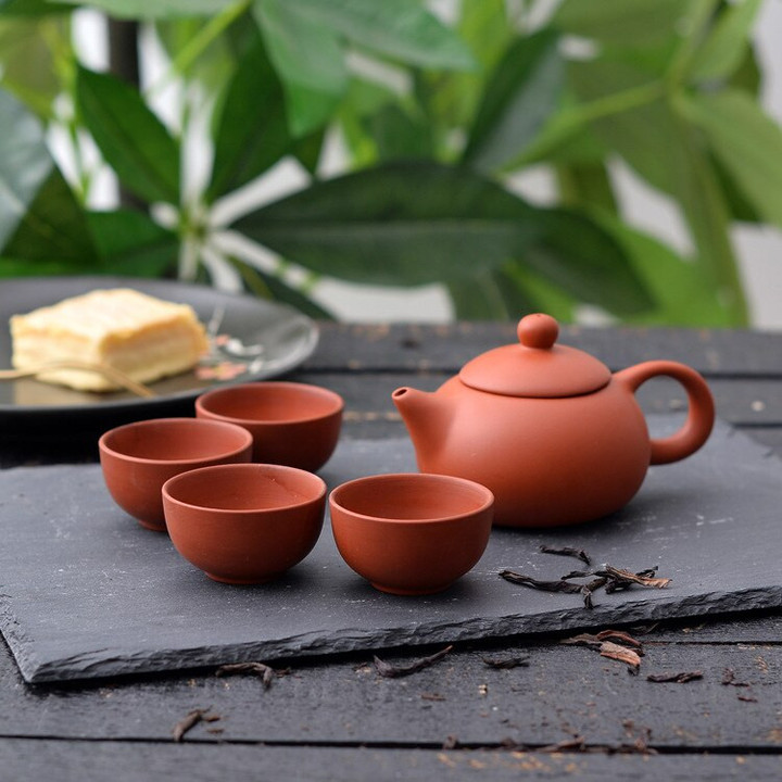 Chinese Kungfu Tea Set with Four Cups of Cups and One Pot of Four Cups of Business Gifts and Portable Gift Box Accessories