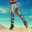 Egyptian Ancient Queen Pattern Combo Legging Tank