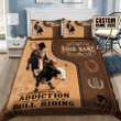 Personalized Name Bull Riding Rope Bedding Set To Be Bull Riding