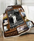 Custom Blanket Beautiful Horse-Best Gift For Horse Lovers-Sherpa Blanket TN