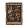 Love Deer Romantic Sherpa Blanket TN