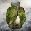3D All Over Printed Goose T-shirt Hoodie