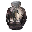 3D All Over Print Dragon Hoodie-Apparel-NM-Zipped Hoodie-S-Vibe Cosy™