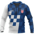Croatia Coat Of Arms Zip Hoodie Blue Version A02