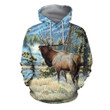 3D All Over Printed Nice Deer Art Clothes