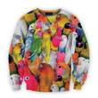 All Over Printed Parrots Shirts H153B