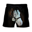 3D All Over Printed White Face Horse Shirts and Shorts