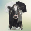 3D All Over Print Cow Clothes <Black>