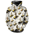 3D All Over Printed Bumble Bees Shirts