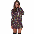 3D All Over Print Mushrooms and Blueberry Hoodie Dress