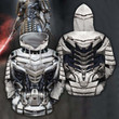 3D All Over Printed Sliver Samurai Armor