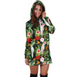Major Mitchell’s Cockatoo Parrot and Flower Hoodie Dress