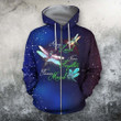 All Over Print Dragonfly Hoodie