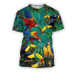 All Over Printed Parrots Shirts H227B