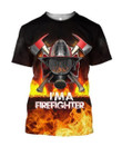 3D All Over Printed Firefighter T-shirt