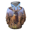3D All Over Printed Deer Clothes