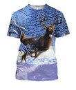 3D All Over Print Deer Running Art Shirts