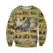 3D All Over Printed Beautiful Dove Hoodie