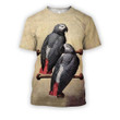 All Over Printed Parrots Shirts H395