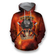 3D all over print firefighter hoodie
