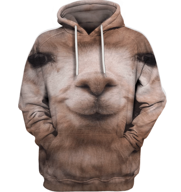 3D All Over Print Llama Face Shirt