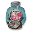 3D all over print astronaut outerspace