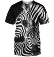 3D All Over Print Zebra Couples Shirt