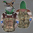 3D All Over Printed Duck Hunting Camo Outfit Cover