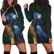 All Over Printed Parrots Hoodie Dress H232B