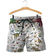 3D All Over Printed Dinosaurs Art Shirts and Shorts