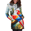 3D Printed Parrots Tops 1150 Hoodie dress