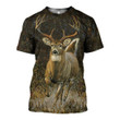 3D All Over Printed White-tailed deer Clothes
