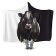 Beautiful Cow Farmer Hoodie Blanket