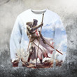 3D All Over Printed Knights Templar T-shirt Hoodie