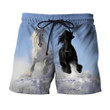 3D All Over Printed Horse Shirts And Shorts
