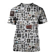 3D All Over Printed History Of Cameras Shirts And Shorts