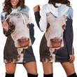 Cow Kids Hoodie Dress
