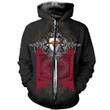 3D All Over Printed Knights Templar T-shirt Hoodie